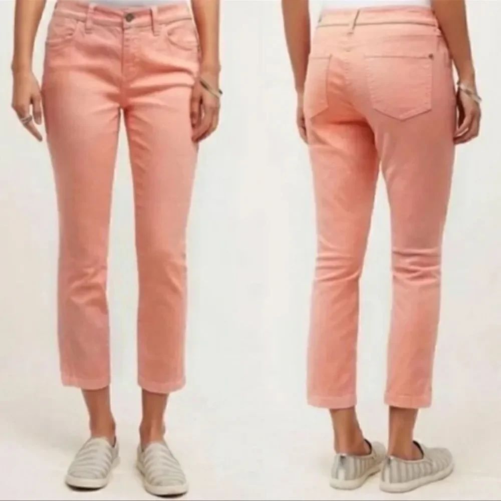 Pilcro & The Letterpress Anthropology Crop Stet Pink 27